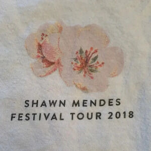 Shawn Mendes Concert Tee Shirt 2018